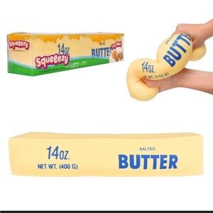 Sunny Days Squeezy 14oz Butter Stress Toy - Yellow